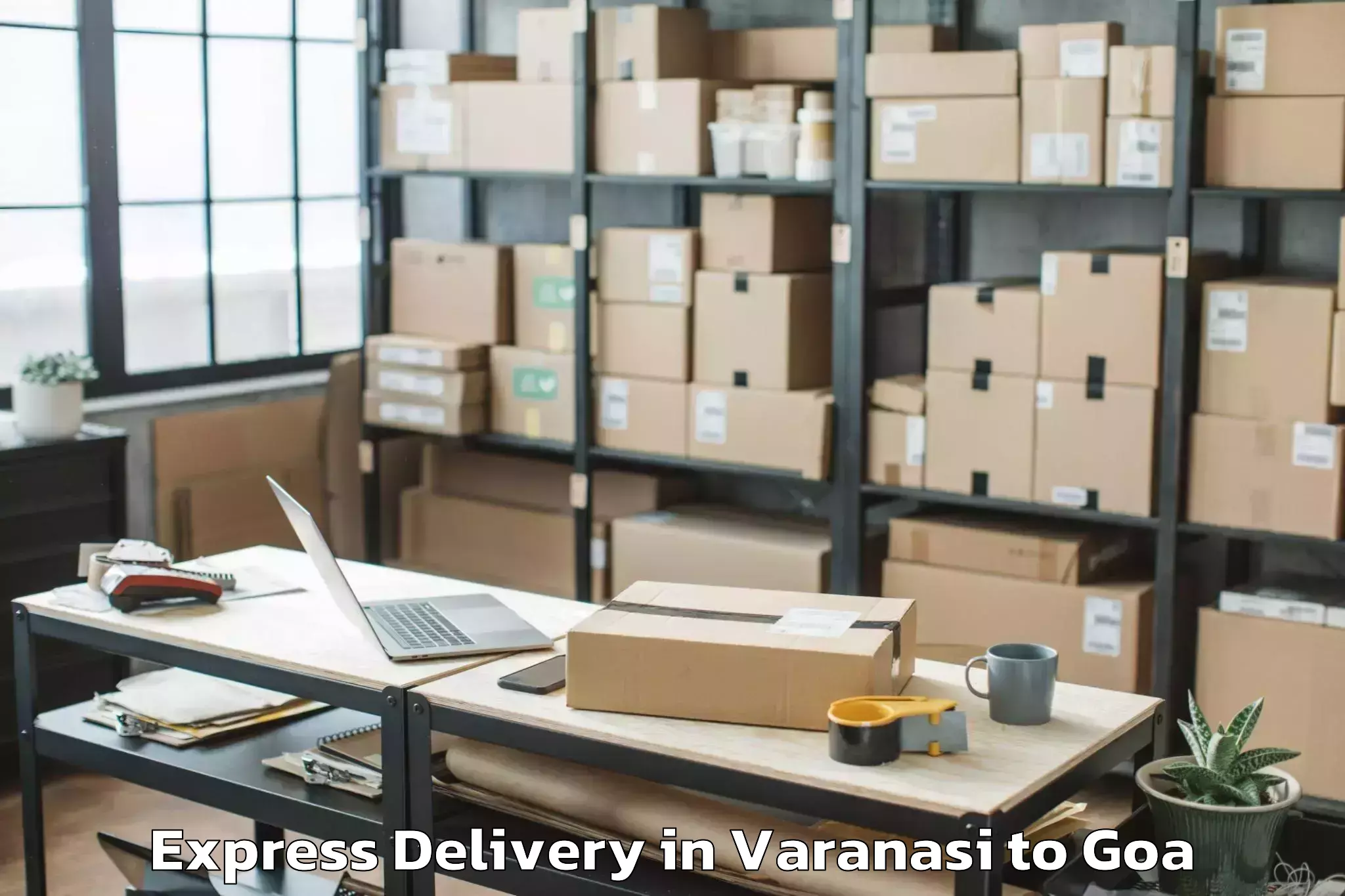 Reliable Varanasi to Varca Express Delivery